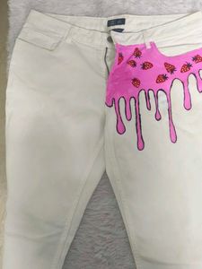 Custom Strawberry Jeans