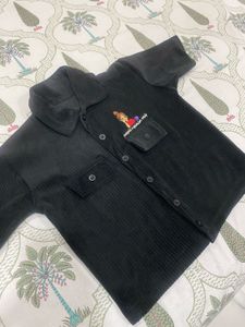 Cute Black Crop Top