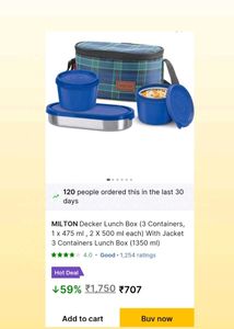 Milton brand Microwave Leak Proof Insulated Lunch
