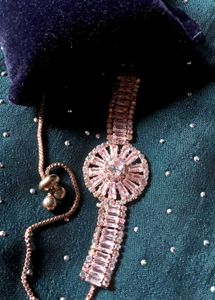 Rose Gold Rhinestone Bracelet❤️‍🩹