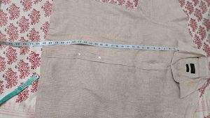 Zodiac Men Checks Regular Fit Linen Shirt