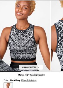 Black and White Geometric Tank Top
