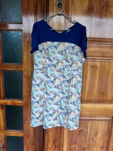 Blue Multi Color Dress