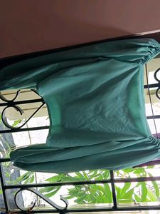 Mint Green Long Sleeve Crop Top