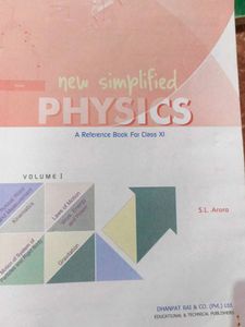 SL ARORA Physics Class XI