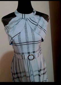 Striped Halter  maxi Dress