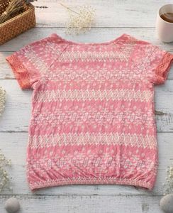 Pink Patterned Top