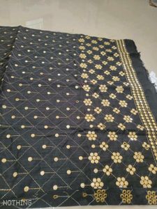 Black unstiched blouse metirial