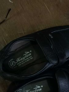 Kayton Black Leather Loafers