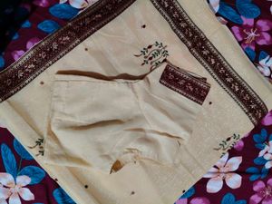 Elegant Embroidered Saree