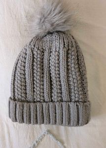 Knitted Beanie Cap &amp;  Scarf
