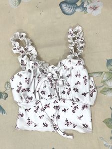 Floral Print Crop Top