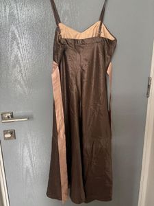 Elegant Brown Slip Dress