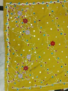 Net Olive Colour Beautiful Saree