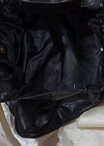 Black Floral Detail Shoulder Bag