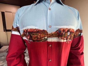 vintage Gabbana By Akhbar pearl snap shirt