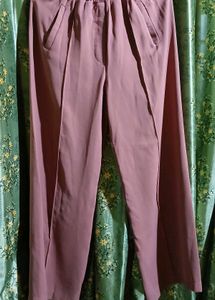 Dusty Rose Wide Leg Pants