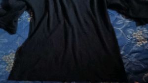 Black Cold Shoulder Top