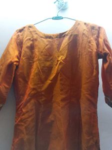Orange Festive kurti