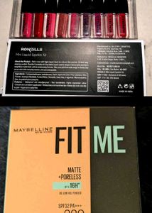 Maybelline Fit Compact  With Free Lipstick Set