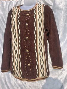 Vintage Brown Knit Sweater 🤎