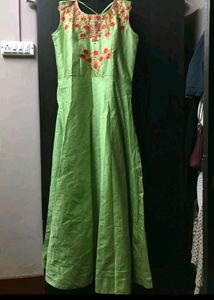 Green Silk Gown