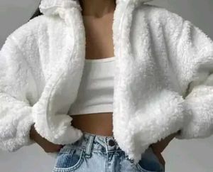 Cozy White Fleece Jacket