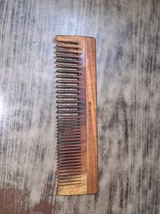 Pink Woolf Natural Wooden Beard &amp; Hair Comb