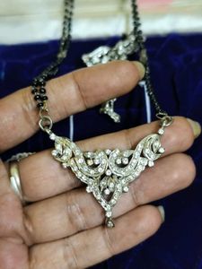 Vintage Pure Silver Mangalsutra Set