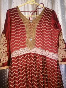 Red Heavy Gown
