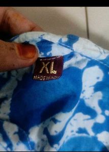 Blue Printed Kurta Set