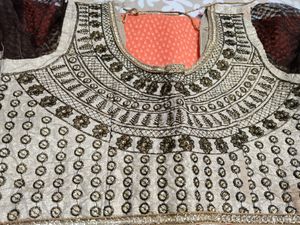 Orange Saree With Blouse