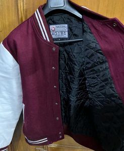 KOREA UNIVERSITY MAROON VARSITY JACKET M(40)