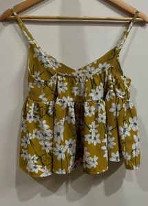 Cami Mustard Top