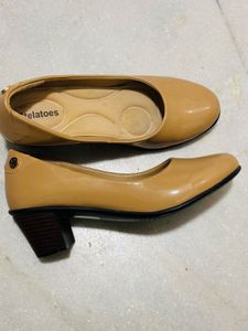 Tan block Heels By Stelatoes