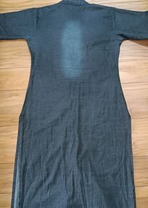 Black Light Denim Kurti