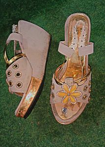 Women&#39;s Wedges with Floral Accent