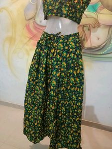 Skirt N Blouse (Black Yellow 🌼)