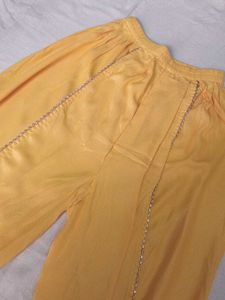 Girl Suit And Dhoti Set..