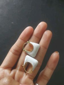 Marble GOLD POLISH EARRINGS