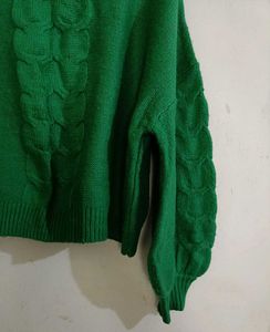 Green Knit Sweater