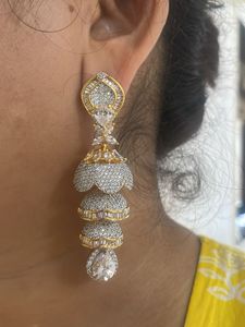 American Diamond Long Beautiful Jumka