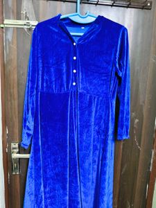 New Fashionable Vintage Velvet Dress For Parties