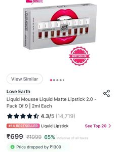 Love Earth Mini Liquid Lipstick Set 2.0