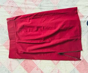 Maroon Skirt