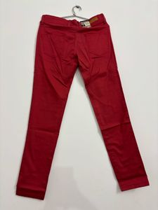 Red Casual Pants
