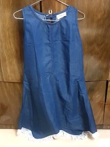 Soft Denim Sleevless Tunic Top