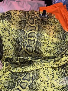 Snakeskin Print Top