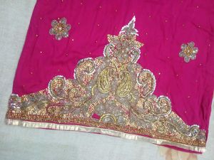 Pure Cotton Pink Embroidered Salwar Kameez