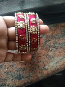 Kundan Bangles Combo